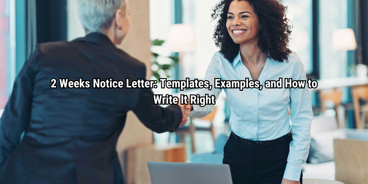 2 Weeks Notice Letter