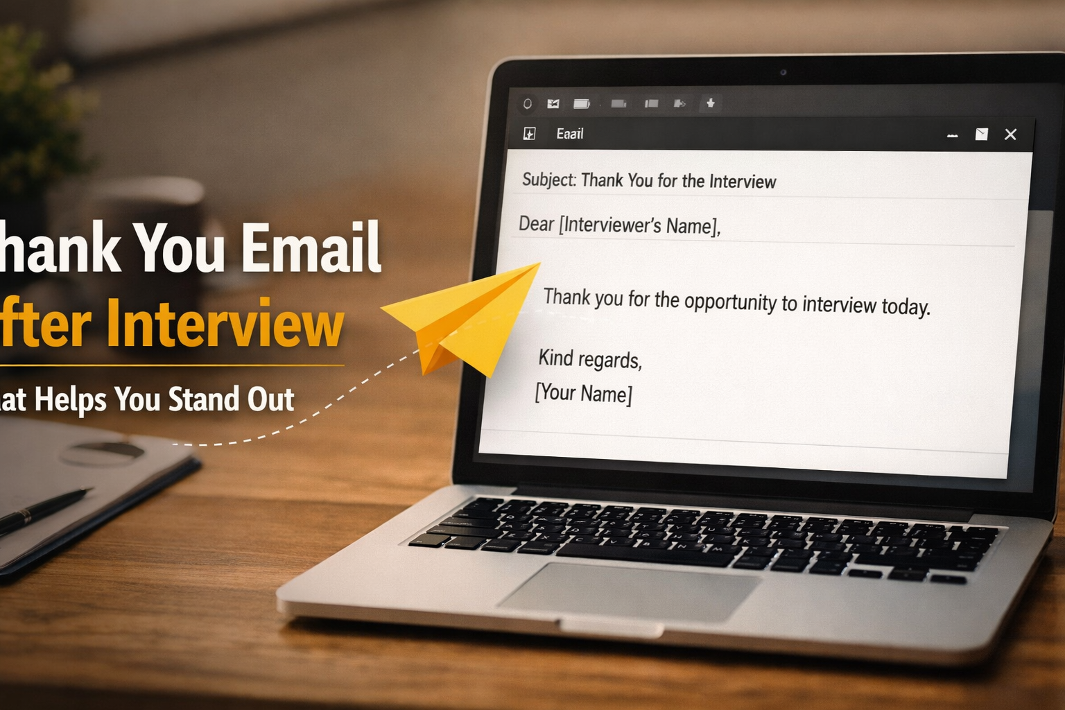 Thank You Email After Interview