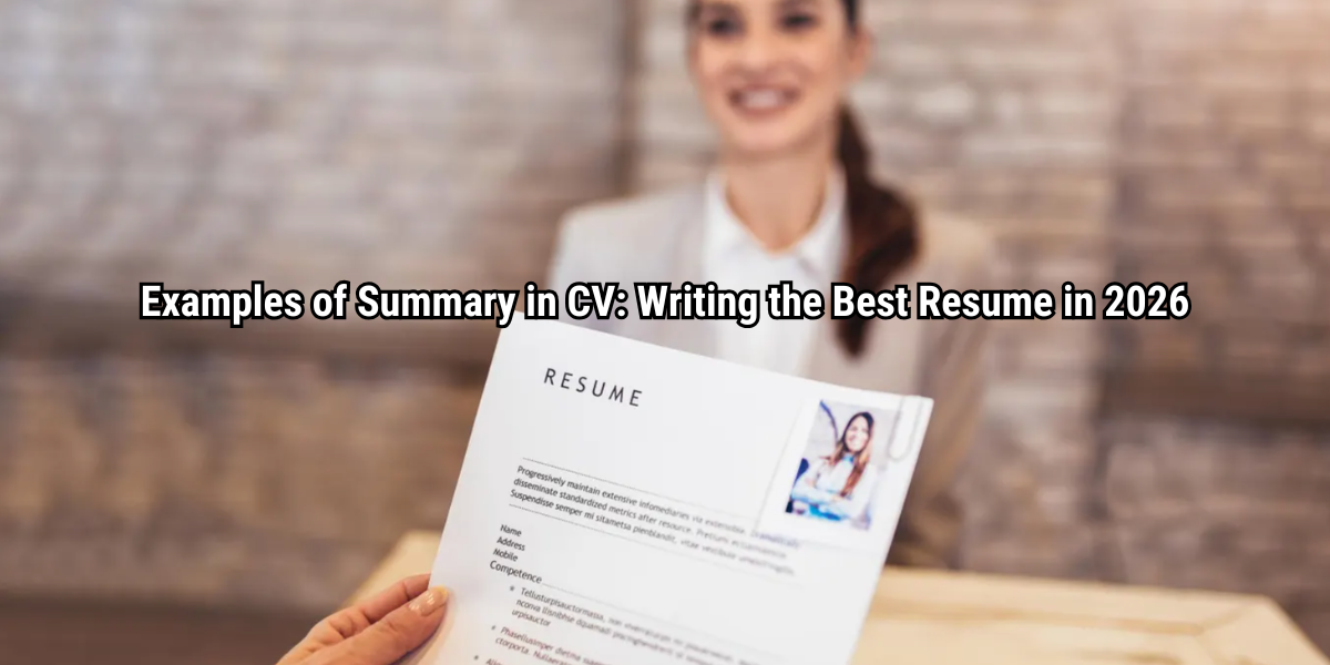 Examples of Summary in CV 2026