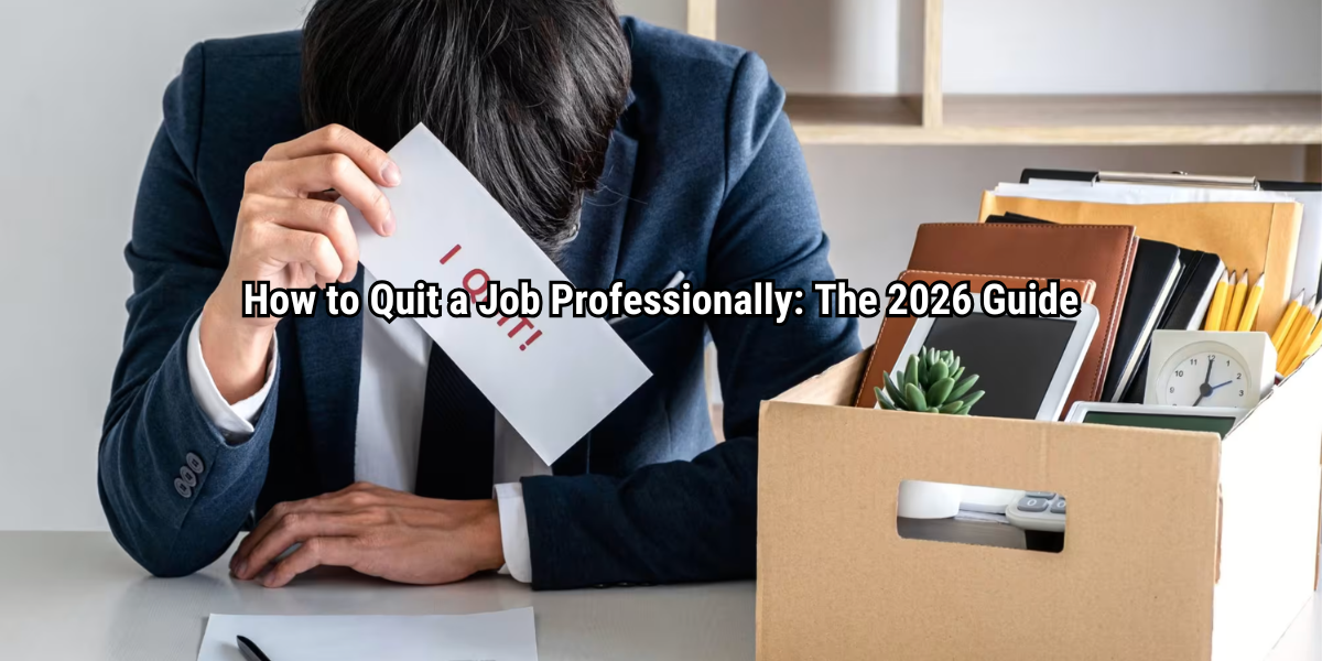 How to Quit a Job Professionally