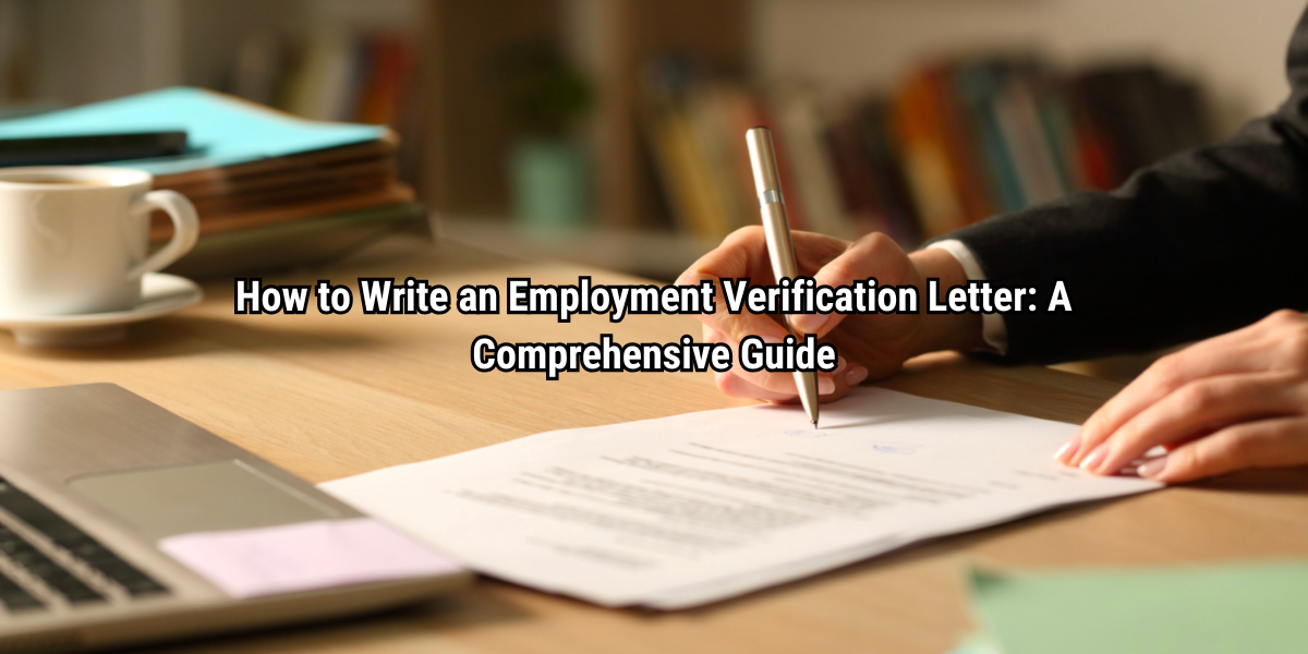 How to Write an Employment Verification Letter
