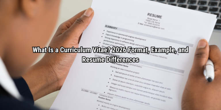 What Is a Curriculum Vitae?