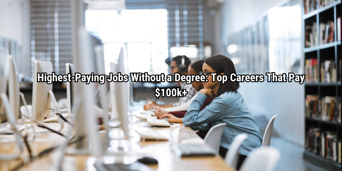 Highest-Paying Jobs Without a Degree